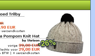 Stylish cable knit pattern with ribbed cuff and pompom by Stetson USA. Its superior wool blend is refined with high-quality merino wool and wild silk.