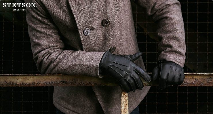 Classic Uni Goat Leren Handschoenen by Stetson - € 99,00